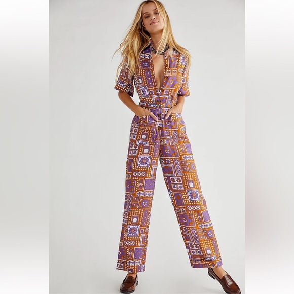 Free People Antik Batik Honoka Jumpsuit - Picture 1 of 16